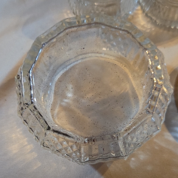 Dresser Powder And Cream Jar Set Gold  Vanity  Set. Vintage - Picture 6 of 7